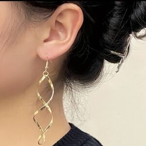 Gold-Tone Twist Drop Dangle Earrings